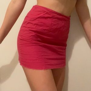 Hot Pink Mini Skirt!